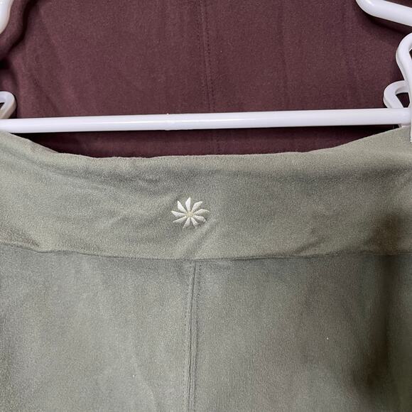 Lot 2 Athleta Noosa A-Line Fold Over Skirts M Stretch Gray Green Maroon Casual - Picture 5 of 10